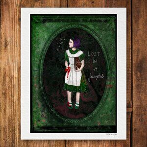 LOST IN A FAIRYTALE 8x10 print , pan's labyrinth art, ofelia Vixen Berkana Art